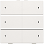 Niko 101-52206 Zesvoudige drukknop met leds en comfortsensoren voor Niko Home Control White 