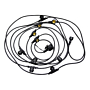 141336 Bailey Party Bulb Prikkabel 10 m Zwart met 10 fittingen E27