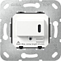 Gira 236200 Basiselement USB-voeding Power Delivery 1-voudig Wit