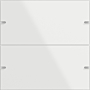 Gira 502212 KNX Wippenset 2-voudig voor tastsensor 4.95 Glas wit