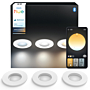 Philips 929004611501 Hue Adore Wit 3x inbouwspot White Ambiance inclusief DIM Switch