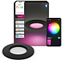 Philips Hue inbouwspot dun van 90 mm Zwart