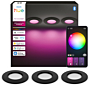 Philips Hue inbouwspot dun van 90 mm Zwart 3-pack