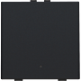 Niko 161-52201 Enkelvoudige drukknop met led en comfortsensoren voor Niko Home Control Black coated