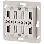 Eaton 126030 xComfort Pulsdrukker 2-voudig universeel 55 mm systeem zonder ledsignalering