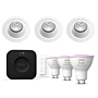 Philips Hue Starterkit: 3 GU10 lampen + dimmer switch + Bridge Pro + 3 SG Jupiter Soft GU10 Wit