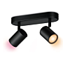 Wiz 929002659122 Imageo Spots 2x 5W Color Zwart