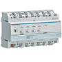 Hager TYAS664AN Universele zelflerende dimmer 4x 300W KNX Secure Multi-fase