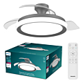 Philips Bliss LED-plafondlamp met ventilator Zwart