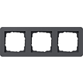 Gira 0213152 E1 Afdekraam 3-voudig Antraciet