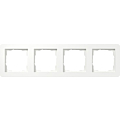 Gira 0214151 E1 Afdekraam 4-voudig Zuiver wit mat