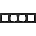 Gira 0214153 E1 Afdekraam 4-voudig Zwart mat