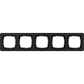 Gira 0215153 E1 Afdekraam 5-voudig Zwart mat