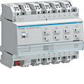 Hager TYAS608D Schakel-/jaloezie-actor 8/4-voudig KNX Secure 16A C-last 