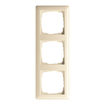 Gira 021301 Afdekraam Standaard 55 3-voudig Creme wit glanzend