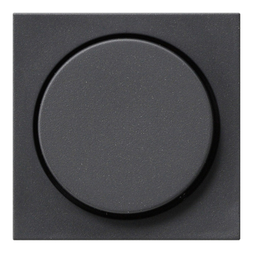 Gira 065028 Systeem 55 Afdekking met knop voor dimmer en elektronische potentiometer Antraciet
