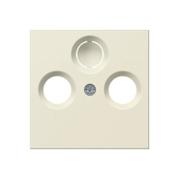 Gira 086901 Systeem 55 Afdekking voor coax-antenne contactdoos Crème wit glanzend