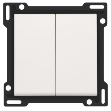 Niko 101-61505 afwerkingsset voor serieschakelaar, wisselschakelaar, White