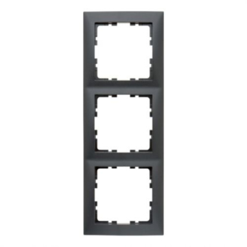 Berker 10139949 S.1 Afdekraam 3-voudig, antraciet mat