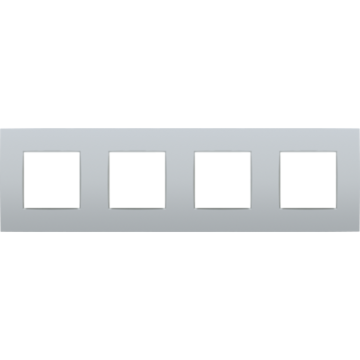Niko 121-76400 Viervoudige afdekplaat met 71 mm centerafstand Intense sterling