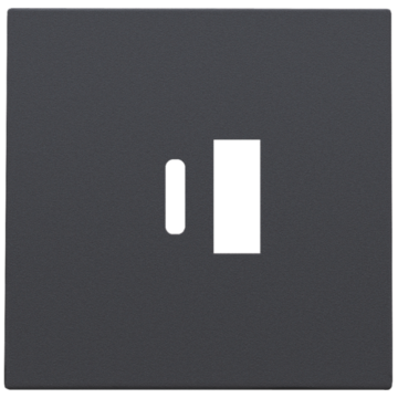 Niko 122-68002 Afwerkingsset voor dubbele smart USB-A en USB-C-lader Antraciet
