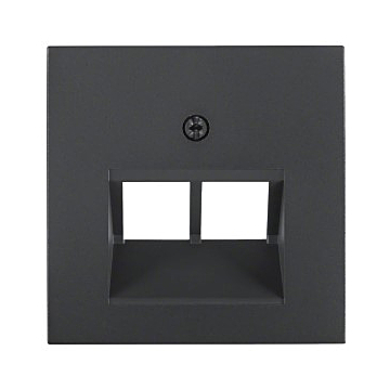 Berker 14091606 S.1/B.3/B.7 Centraaldeel RJ-datacontactdoos 2-v met 45°-uitgang antraciet mat