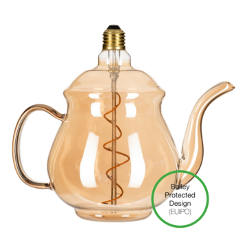Bailey 8714681424414 Teapot Earl 4W E27 Gold Dimbaar