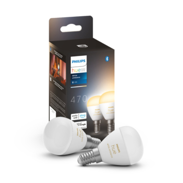 Philips 929003573702 Hue White Ambiance E14 Kogellamp (duopack)