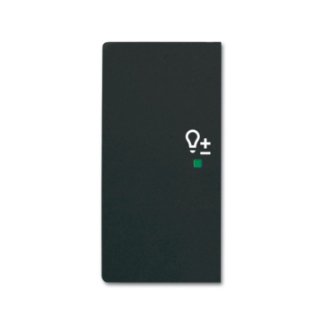 Busch-Jaeger 6234-21-885 Bedieningswip 2-voudig links met symbool "Dimmer" Zwart mat