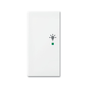 Busch-Jaeger 6231-21-914 Busch-balance SI Bedieningswip 2-voudig links, met symbool "Licht" Wit