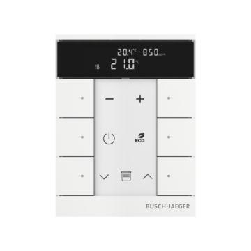 Busch Jaeger SBC-F-6.0.11-884 Free@home Tenton Thermostaat 6-voudig CO2 Studiowit mat