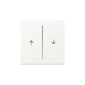 Gira 329427 Systeem 55 Wip 2-voudig met pijlsymbool Zuiver wit mat