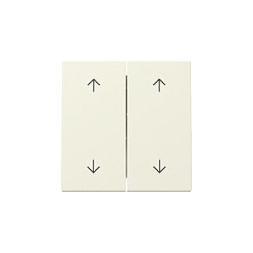 Gira 329701 Systeem 55 Wip 2-voudig met pijlsymbool Crème wit glanzend
