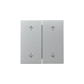Gira 329726 Systeem 55 Wip 2-voudig met pijlsymbool Kleur aluminium