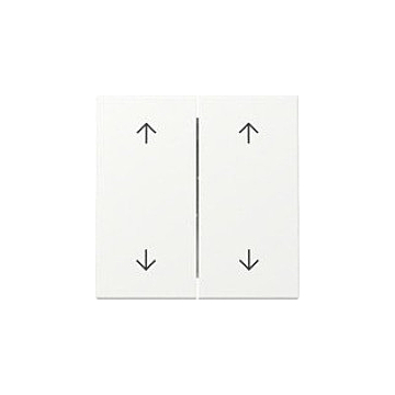 Gira 329727 Systeem 55 Wip 2-voudig met pijlsymbool Zuiver wit mat