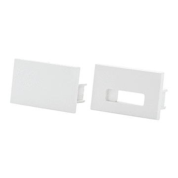 SG 391447 StripLine Wit Eindstuk stukadoorsprofiel kit Polycarbonaat (PC)