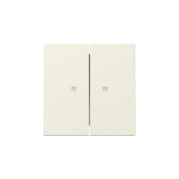Gira 363101 Systeem 55 Wip 2-voudig met controlevenster Crème wit glanzend