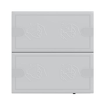 Gira 5002028 Tastsensor 4.95 Komfort 2-voudig voor Gira One en KNX Antraciet