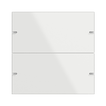 Gira 502212 KNX Wippenset 2-voudig voor tastsensor 4.95 Glas wit