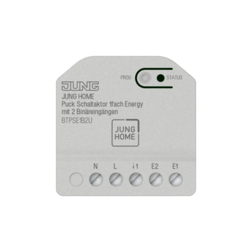 Jung BT P SE1 B2 U HOME Puck schakelactor 1-voudig Energy met 2 binaire ingangen