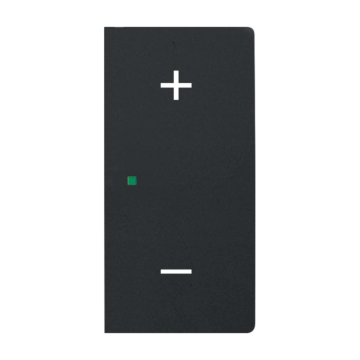 Busch-Jaeger 6237-22-885 Bedieningswip 2-voudig rechts met symbool "audio volume" Zwart mat