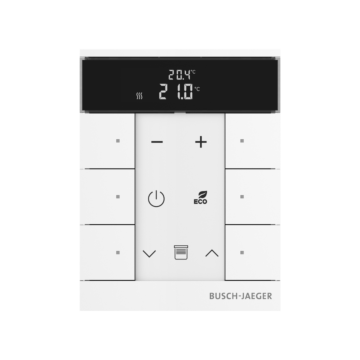 Busch Jaeger SBR-F-6.0.11-84 Free@home Tenton Thermostaat 6-voudig Studiowit