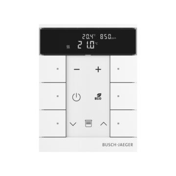 Busch Jaeger SBC-F-6.0.11-84 Free@home Tenton Thermostaat 6-voudig CO2 Studiowit