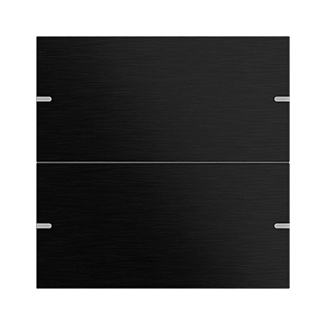 Gira 5022126 KNX Wippenset 2-voudig voor tastsensor 4.95 Aluminium zwart