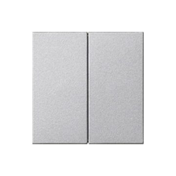Gira 536226 Systeem 55 Systeem 3000 Bedieningselement opzetstuk 2-voudig Kleur aluminium