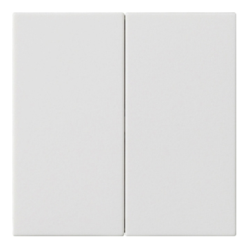 Gira 536227 Systeem 55 Systeem 3000 Bedieningselement opzetstuk 2-voudig Zuiver wit mat