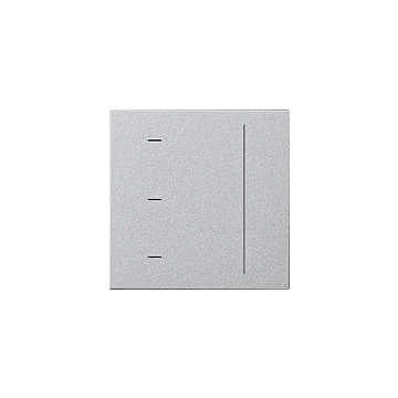 Gira 536526 System 3000 Touchopzetstuk System 55 Kleur aluminium