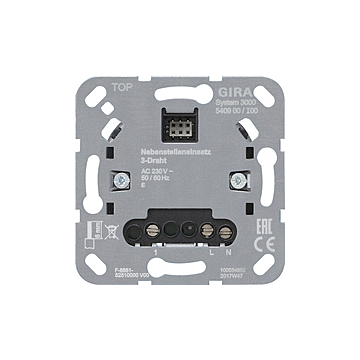 Gira 540900 System 3000 basiselement voor neveneenheid 3-draads