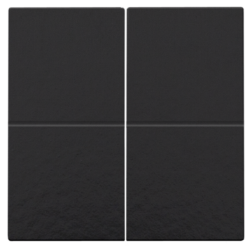Niko 200-00060 tweevoudige toets voor het Hue systeem Bakelite Piano Black Coated