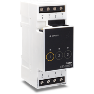 Niko 550-00103 Schakelmodule voor Niko Home Control voor drie verschillende kringen